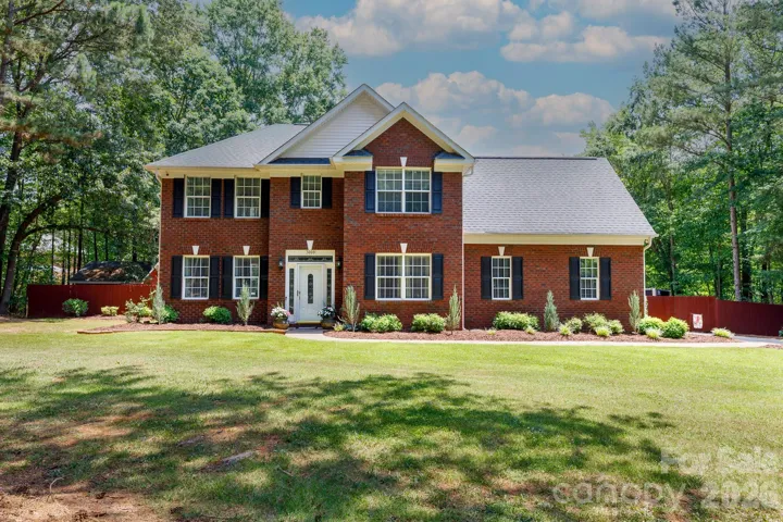 Front of the house and beautiful front yard
