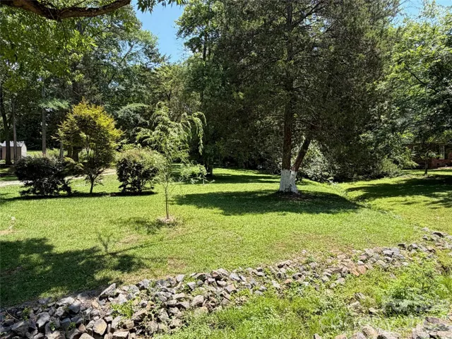 View from the front. There is a storm drain that runs along the front of the property. Plenty of room to build behind this.