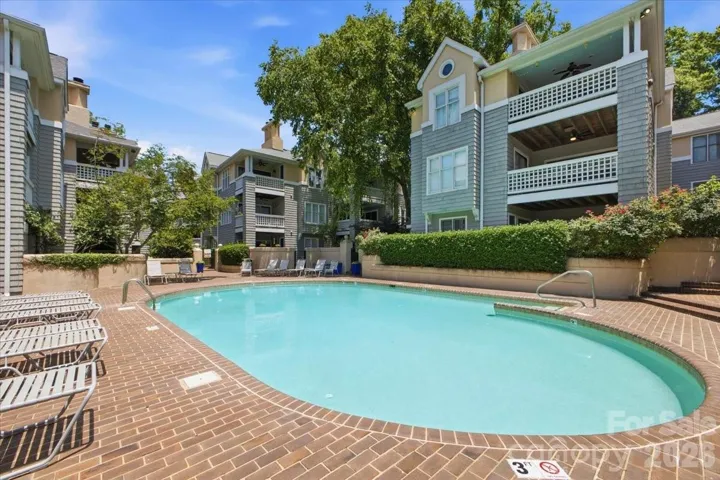 Pool accessable from rear patio.