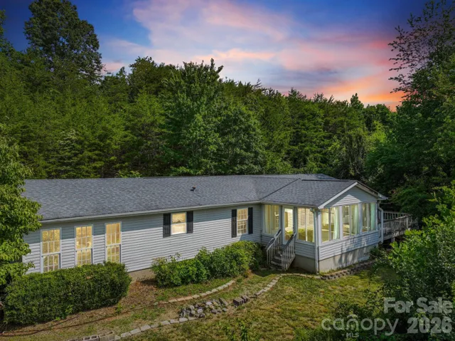 133 Spivey Mt Road at dusk