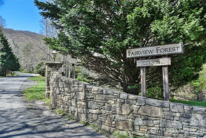 Welcoming entrance to Fairview Forest.