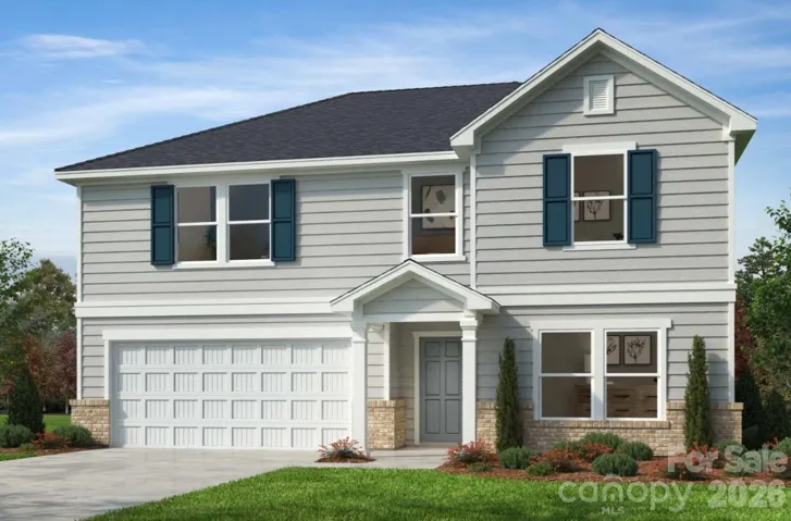 Example Rendering of front elevation - customer gets to choose color scheme when personalizing.