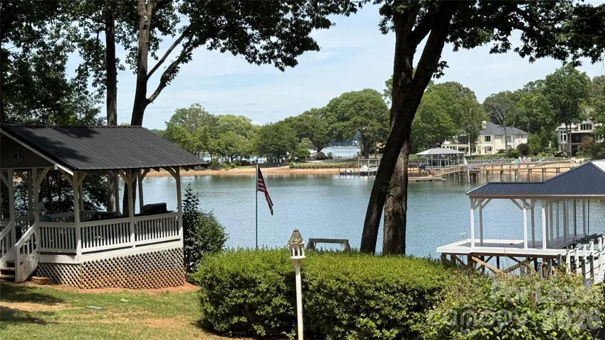 View of the lake from backyard.