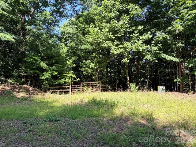 Driveway in place with gate