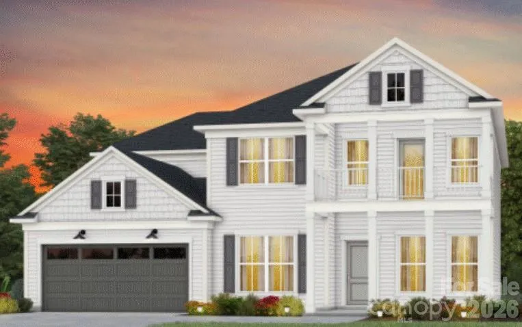 Walk out balcony upstairs, exterior color will vary. Representative only.