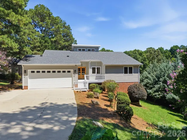 Stunning front elevation with inviting curb appeal.