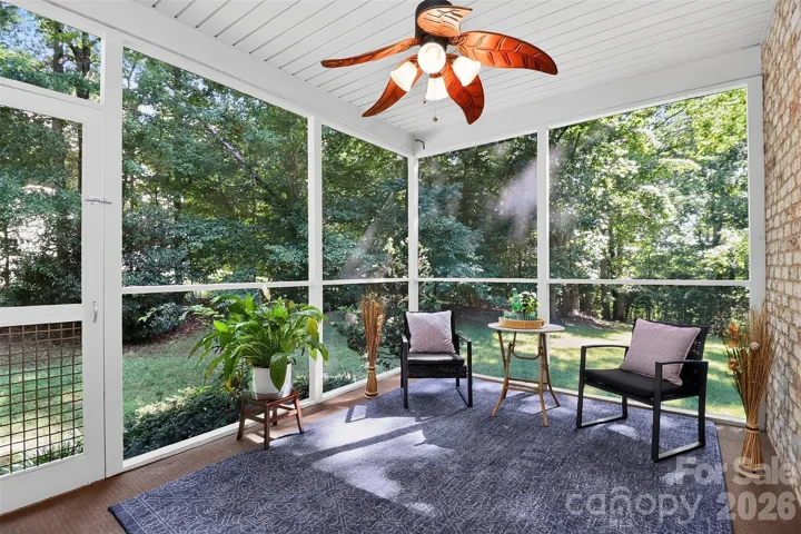 Screened porch.