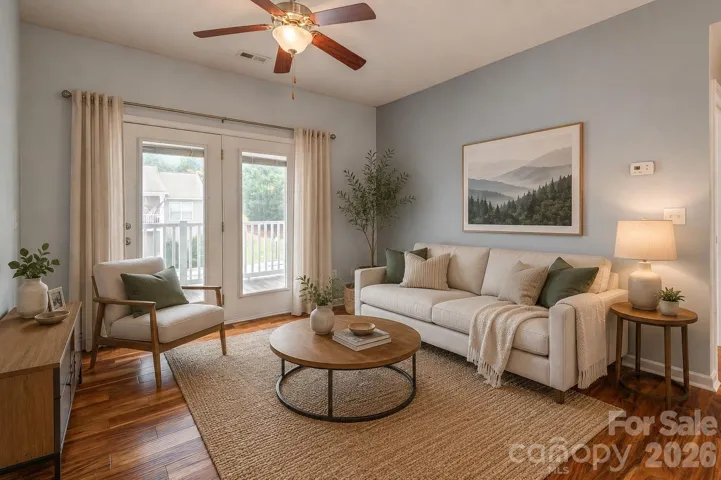 Virtually Staged Living Room