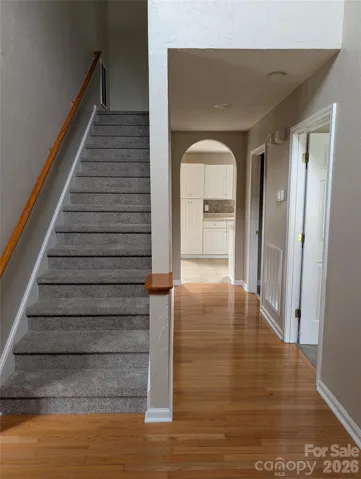 Staircase from front entrance
