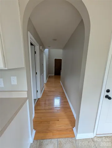 Hallway from kitchen to front door