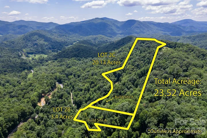 Tract Outlines for Lot 2B and 2C.