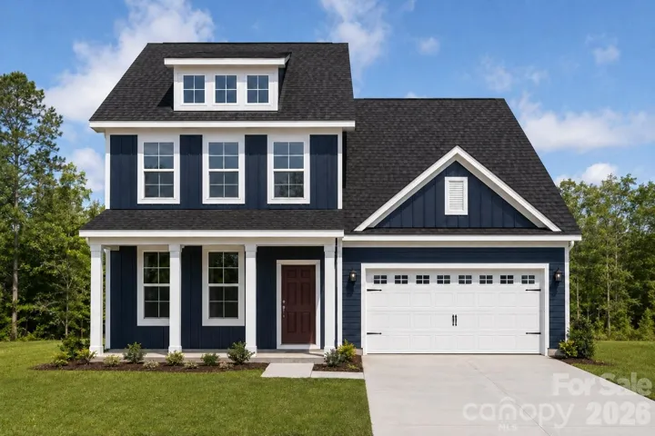 Artist rendering/photo enhancement shown for illustrative purposes only. Home is currently under construction. Exterior colors, landscaping, garage door style, site conditions, and other features may vary from final construction.