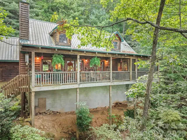 Front of Log Cabin