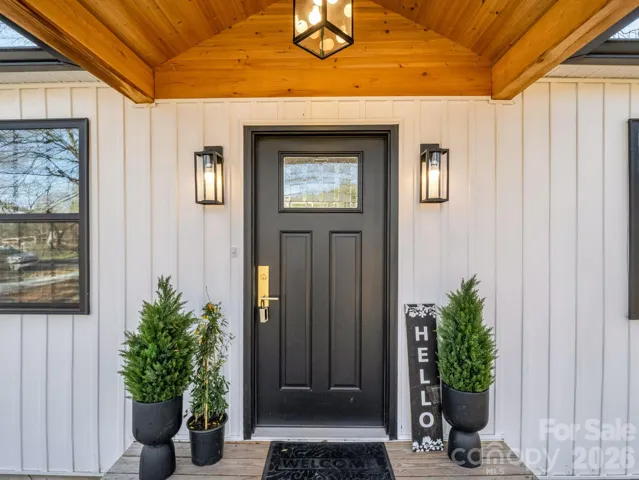 Front porched - covered
