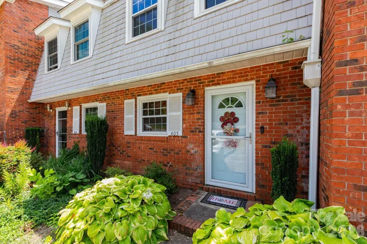 Entry Way with Mature Hostas