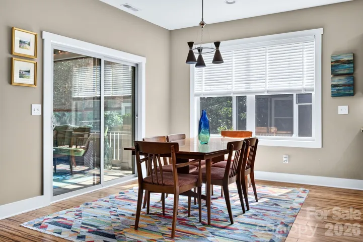 Separate dining area