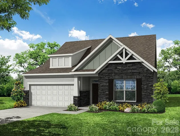 Homesite 102 features a Wescott B with utility garage