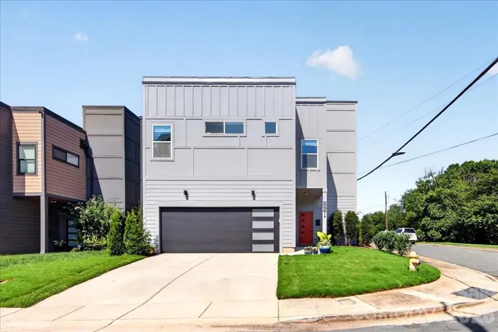Beautiful modern home on a corner lot just outside the city