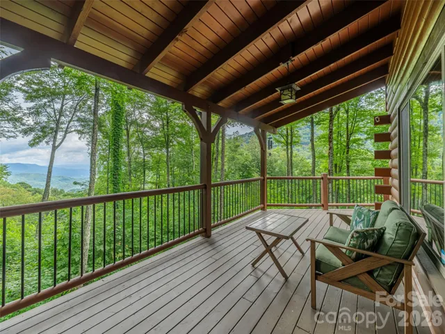 covered view-facing deck