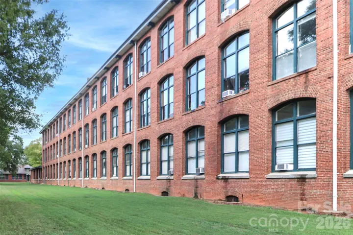 This building is a historic treasure and has so much character. It features stunning windows throughout the building!
