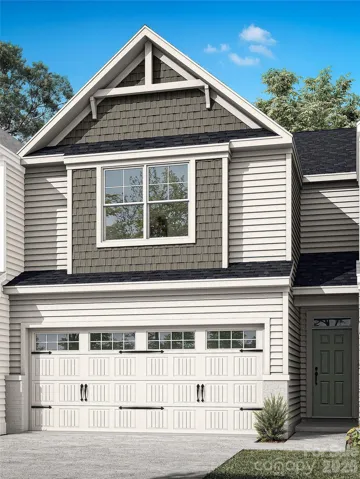 Homesite 90 features a Southampton end unit with a 2-car garage