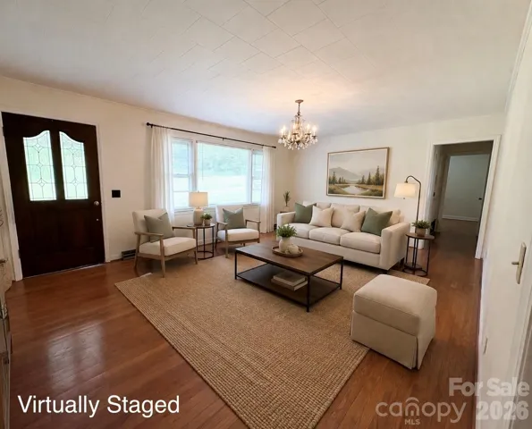 Virtually Staged Living Room