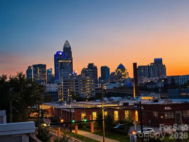 Sunset from the rooftop porch