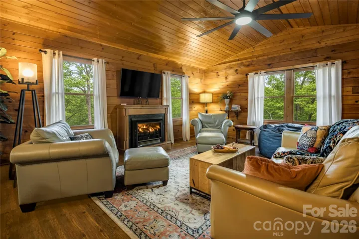 Log Cabin With Fireplace  @ 398 Locust Drive, Maggie Valley NC 28751