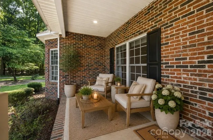 Covered Front Porch - Virtual Staging