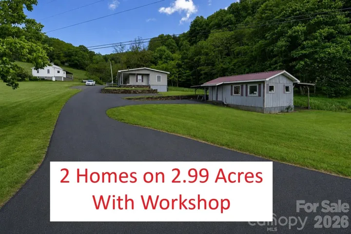 2 Homes on 2.99 Acres with Workshop