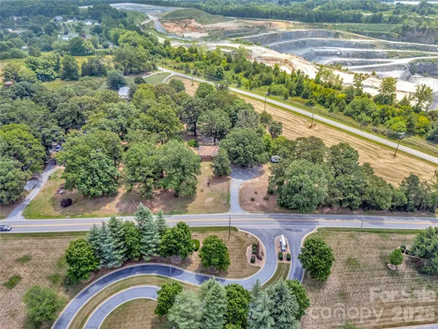 Overhead view of 5.363 acre parcels, note Vulcan quarry across Cessna