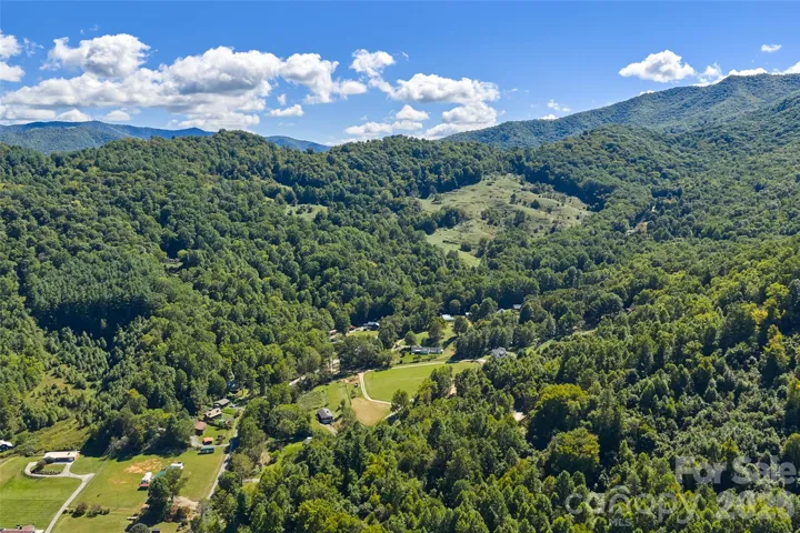 Ridgelines stack up above Burnette Cove