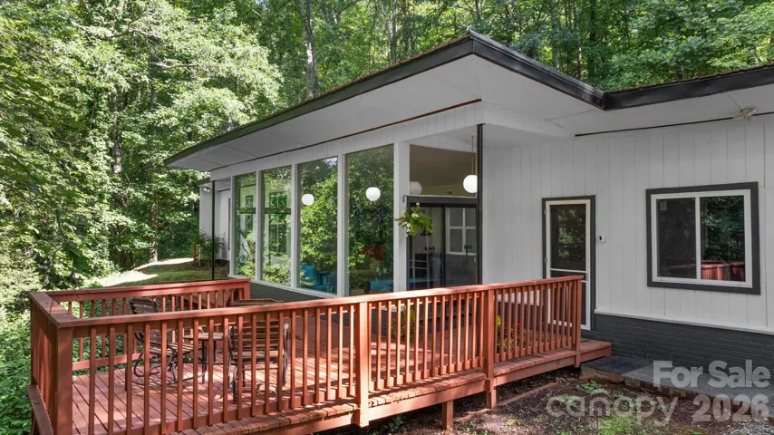 The Front Deck and Entrance to the Kitchen