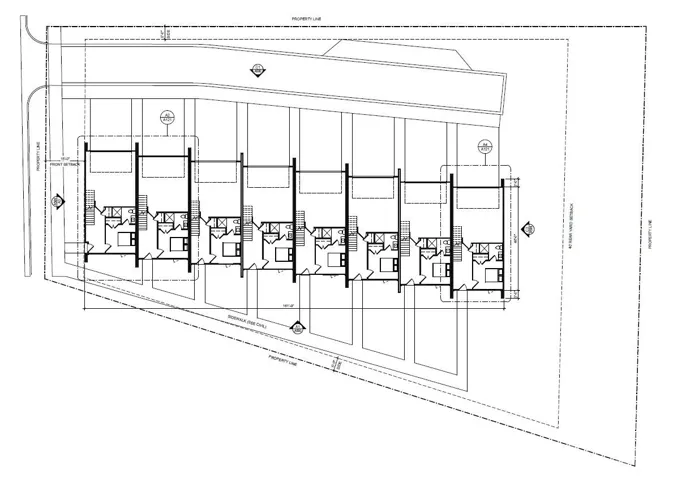 Proposed townhome layout