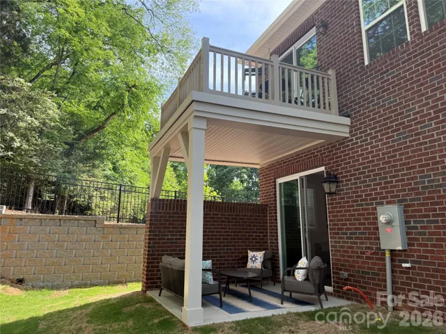 2 Outdoor living areas- covered "waterproof" porch with "trex" type synthetic deck above