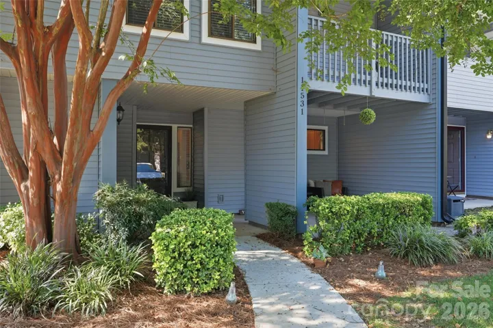The covered entry offers a generous sized front porch and keeps your packages dry