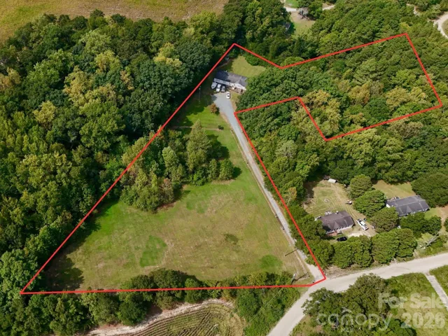 Aerial Boundary View - Approximate Lot Lines Shown. The value is in the land.