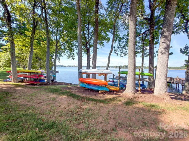 paddleboard and kayak racks to hold your toys for lakeside