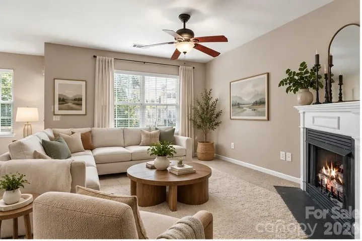 Family Room Virtually Staged