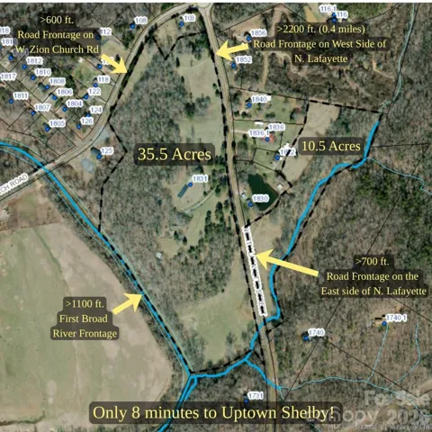 40 acres of land just 8 minutes to Uptown Shelby!