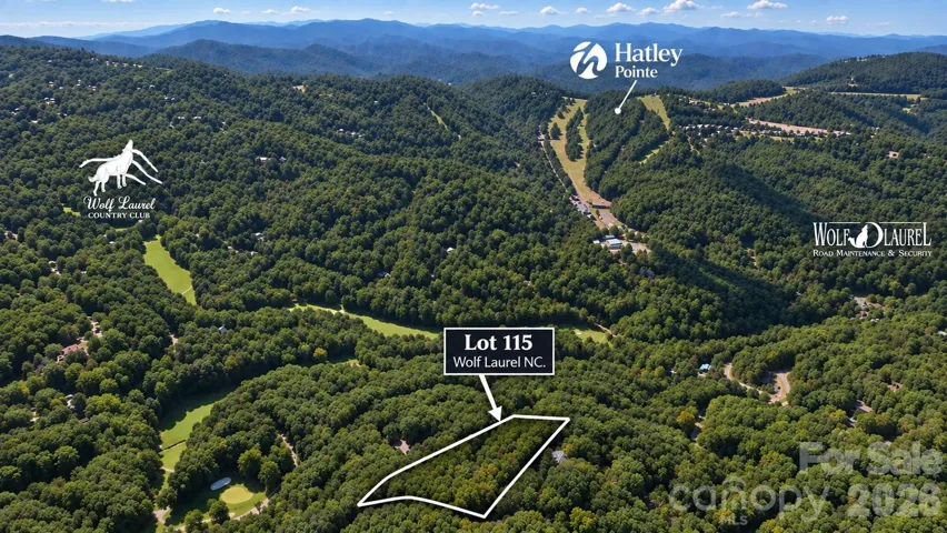 Aerial View overlooking Hatley Pointe, Wolf Laurel Village Club/ Rms, Wolf Laurel Country Club