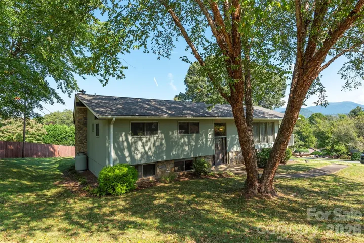 127 College Cir Swannanoa NC - front exterior - mature shade trees