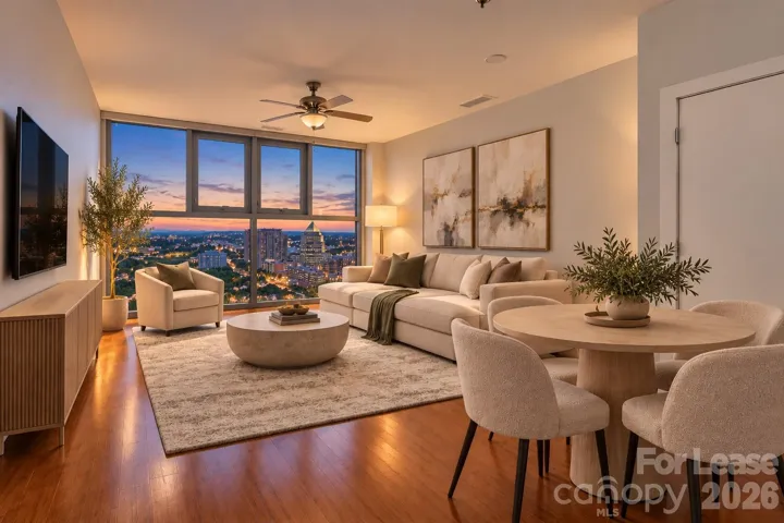 Trademark High-Rise Condo in Uptown-digitally stages