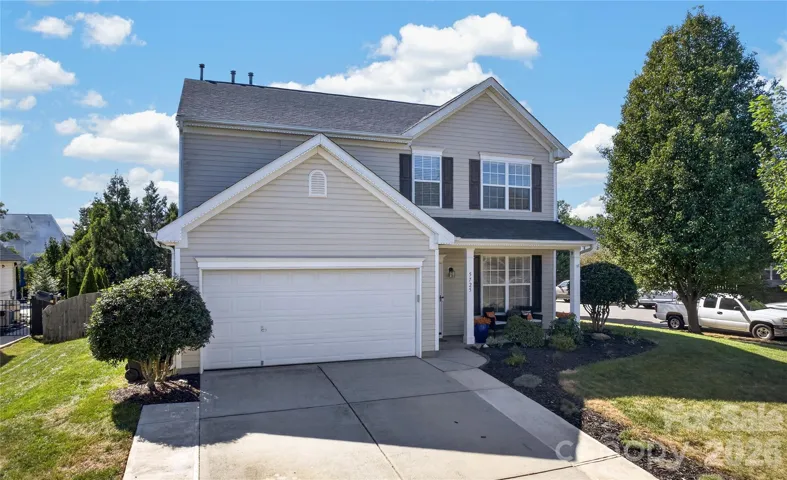 View of front of home; corner lot