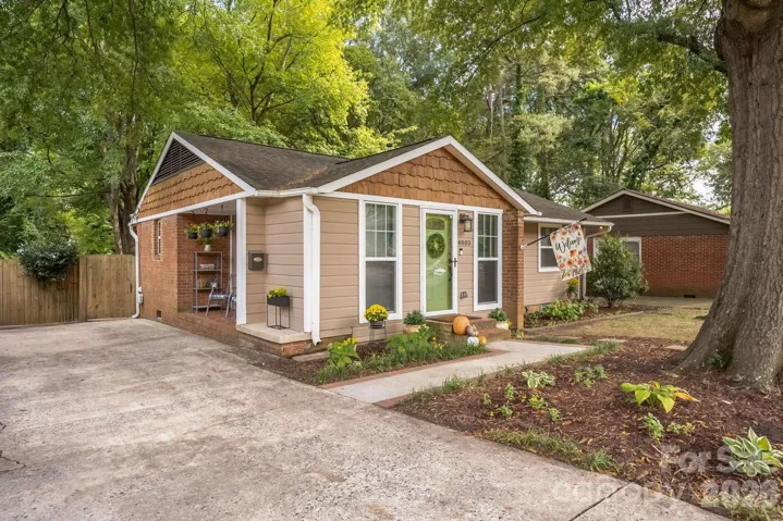 Front exterior of the 1952 brick ranch
