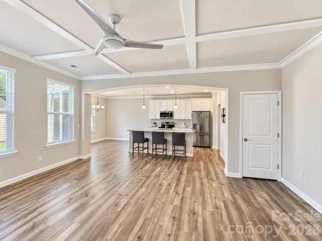 Welcome home to your open concept living with a seamless flow into the kitchen.