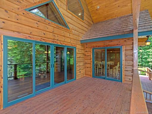 Main level deck off Great Room and Dining Room