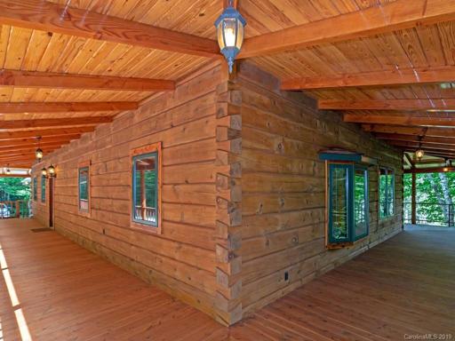 Pine logs and Douglas Fir beams