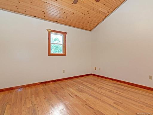 Apt Bedroom with vaulted ceiling