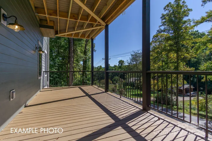 Example photo. Large back deck options available.